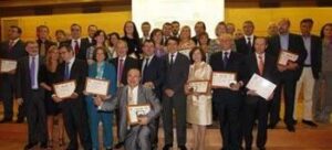 Foto de grupo de los galardonados en los Premios AEEPP 2011.