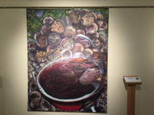 Uno de los cuadros, denominado 'Sueño de Dionisios', de Patxi Ruiz del Castillo.