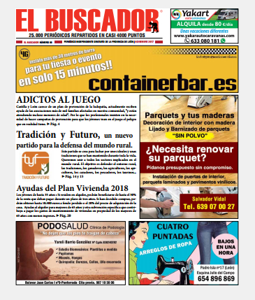 Una de las portadas del periódico El Buscador.