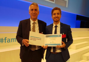 El presidente Giorgio Albonetti y el director financiero Giovanni Viganò.
