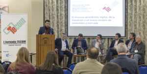 Una de las mesas de debate de TECOM, organizadas por Infobierzo.