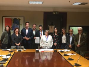 Firmantes del Pacto de Estado por el Sistema para la Autonomía y Atención a la Dependencia.