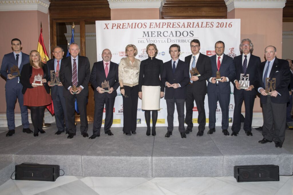 Premiados de la pasada edición de los Premios Empresariales Mercados del Vino y la Distribución