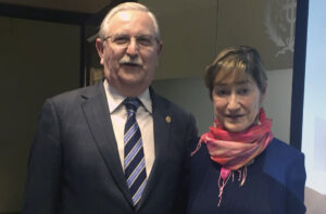 Serafín Romero, vicepresidente de Unión Profesional y Victoria Ortega, nueva presidenta de Unión Profesional.