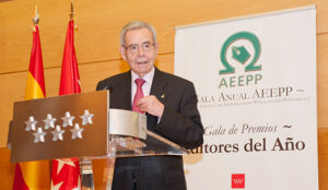 Miguel de Haro durante la Gala Anual 2017 de AEEPP.