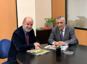 Foto: Albert Estevez a la izquierda y Fernando Paz