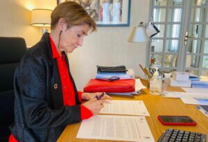 Victoria Ortega presidenta de UP.