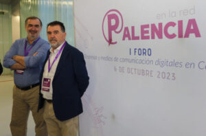 Luis Collado y Arsenio Escolar, poco antes de comenzar el foro. / Brágimo (ICAL)