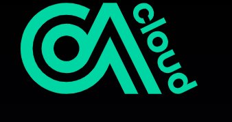 Logo de la nube con el texto OCA en color verde