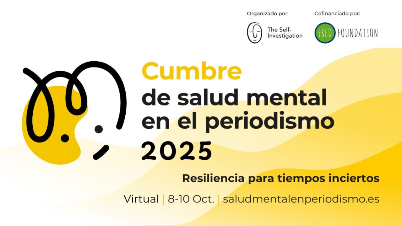 Imagen promocional de la Cumbre de salud mental en el periodismo 2025