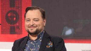 David Felipe Arranz presentando su programa El Marcapáginas en Radio Intereconomía