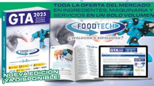Portada de la Guía de la Tecnología Alimentaria 2025 con imágenes de maquinaria y servicios.