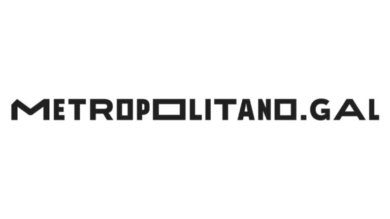 Logo de Metropolitano.gal en un fondo blanco