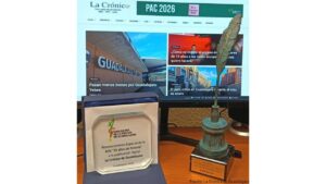 Premio de reconocimiento a La Crónica de Guadalajara por su trayectoria periodística