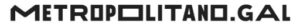 Logo de Metropolitano.Gal en un fondo blanco